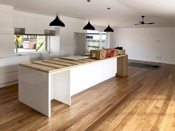 Gold Coast - Modern Kitchen Renovation, progress shot - Coastal Modern Builders