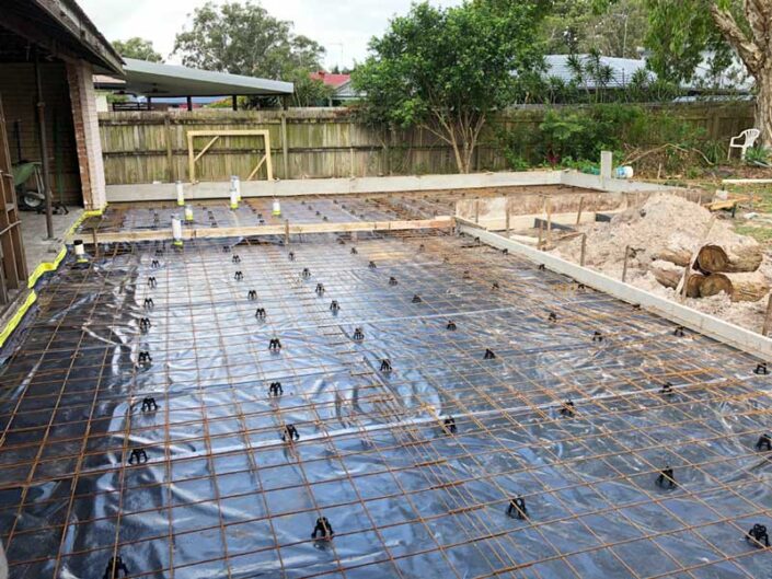 Mermaid Waters Renovation, Gold Coast - Concreting preparation