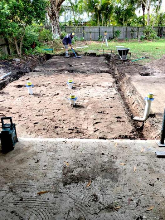 Mermaid Waters Renovation, Gold Coast - Concreting preparation